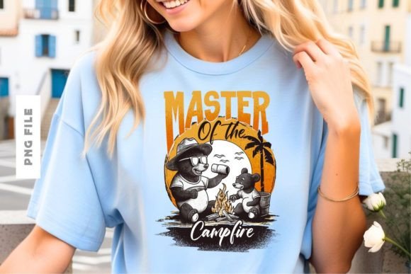 Campfire T-Shirt Design: A Premium Creative Asset