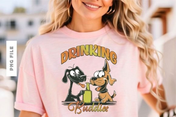 Drinking Buddies T-shirt Design: A Complete Creative Asset