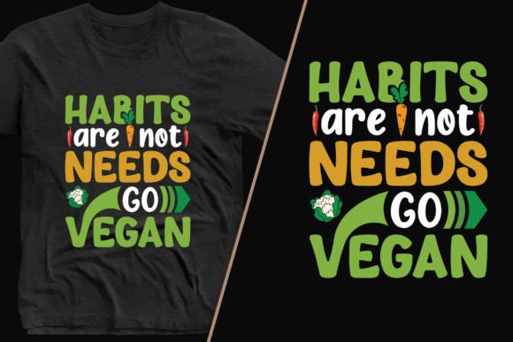 Go Vegan Stylish T-Shirt Design Svg: A Modern Design Asset