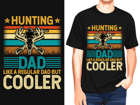 Hunting Dad Cooler Vector T-Shirt Design: A Versatile Asset