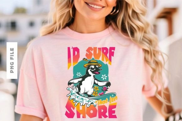 I'd Surf That for Shore T-shirt Design: A Creative Asset Breakdown