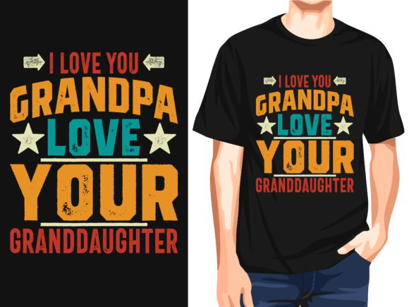 I Love You Grandpa: A Vector Design for Heartfelt Merchandise