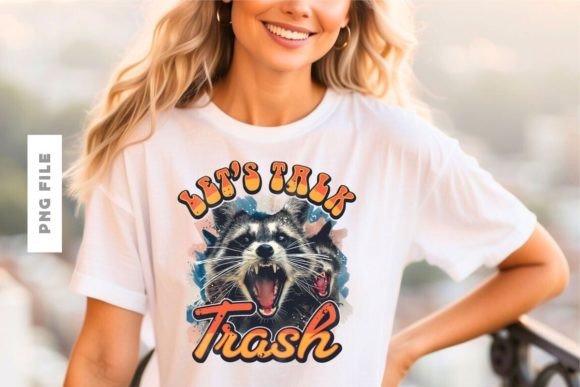 Let's Talk Trash T-shirt Design: A Modern Graphic Asset