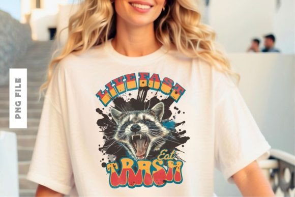 Live Fast Eat Trash: A Bold Graphic Design Statement