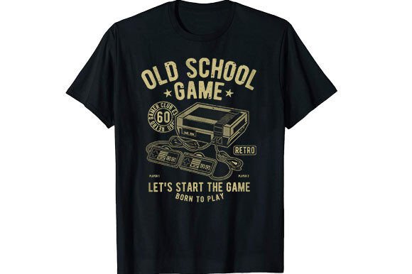 Old School Music T-shirt Design: A Vintage Vibe for Modern Projects