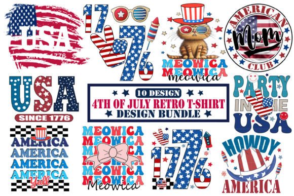 Retro 4th of July Design Bundle for Creative Projects