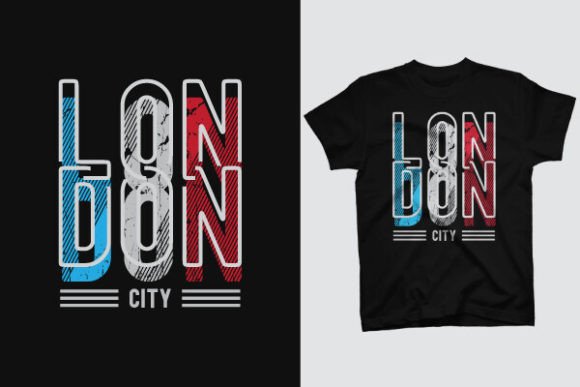 T-SHIRT DESIGN - LONDON: Creative Illustrations & Typographic Art