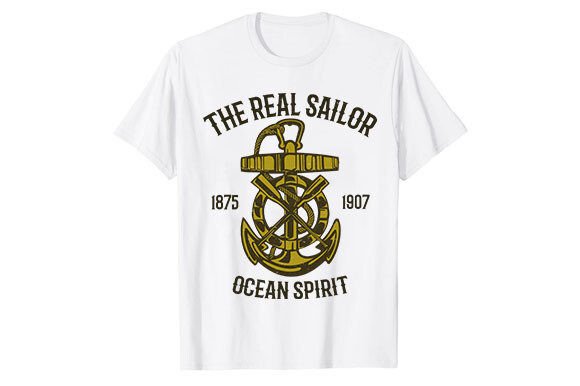 The Real Sailor T-shirt Design: A Modern Graphic Asset