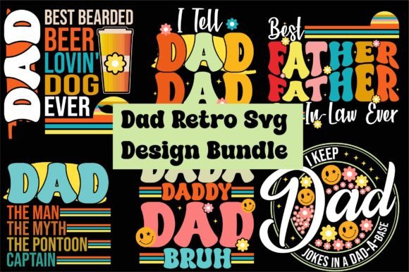 Unleash Vintage Charm with the Dad Retro SVG Bundle