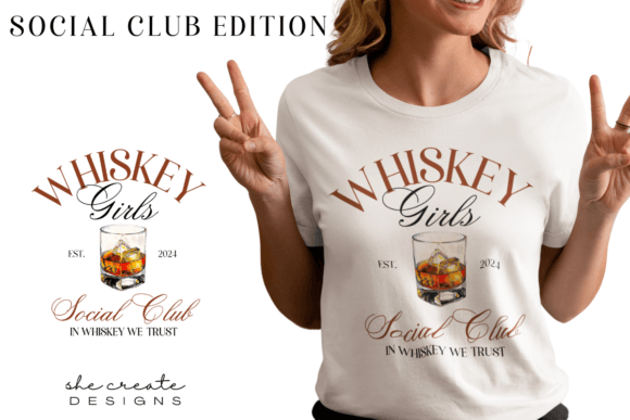 Whiskey Social Club Design PNG: A Premium Asset for Modern Branding